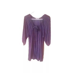 Agenda Plus Size Gray 3/4 Sleeve Pullover Top Size 3X